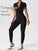 Zipper Long Sleeve Jumpsuit Yoga Fitness Training Pants Tight Hip Seamless Sports Jumpsuit For Women Clothing