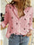 Lapel Long Sleeve Shirt Fashion Solid Color Button Top Women's Clothing