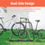10-Bike Heavy-Duty Outdoor Bike Rack - Double-Sided Steel Storage Stand For Garages, Yards & Shops - Easy Assembly