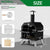 Black Bottom With Folding Table Legs Pizza Oven Square With Chimney Iron Carbon Oven