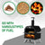 Black Bottom With Folding Table Legs Pizza Oven Square With Chimney Iron Carbon Oven