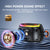 JYX L1Black Portable Bluetooth Speaker & Mini Wireless Speaker With DJ Lights Rich Stereo Bass Aux & IPX7 Waterproof Outdoor Speaker