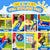 8 In 1 Inflatable Bounce House With Blower Basketball Hoop Ocean Balls Ring-toss Game Target And Sticky Ball Game For Kids