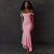 Mozision Off-shoulder Backless Sexy Evening Dress For Women Purple Sleeveless Strapless Ruched Bodycon Club Party Dress