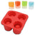 Silicone Ice Maker Mould Bar Party Drink Ice Tray Cool Shape Ice Cube Freeze Mold 4-Cup Ice Mold Cup