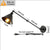 Integrated Airdrop Brass Black  Swing Arm Wall Light