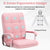 Computer Leather Desk Office Chair Swivel Lift Training Student Study Chair Revolving Executive Office Chair