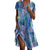 Summer Polka Dot Print Dress Fashion Casual V-Neck Short Sleeve Dresses Beach Daily Clothing For Women