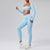 High-waist Quick-drying Running Sports Workout Clothes Two-piece Set