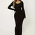 Ladies' Classic Slim Fit Solid Color Hip Hugging Dress