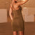 Sexy Deep V-neck Backless Suspender Dress INS Fashion Slim Hip Backless Short Dresses Summer Women's Clothing
