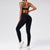 High-waist Quick-drying Running Sports Workout Clothes Two-piece Set