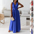V-neck Sleeveless Dress With Belt Summer Fashion Party Club Evening Maxi Dresses For Women Clothing