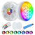 SANSI IP68 Waterproof RGB Pool Light, Summer Rechargeable 20Hrs Outdoor LED Lamp For Swimming Pool,Pond,Shower,Bath