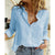Lapel Long Sleeve Shirt Fashion Solid Color Button Top Women's Clothing