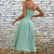V-neck Slit Sling Dress Summer Fashion Sexy Slim Suspender Dresses For Women Clothing