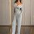 Women's Solid Color Fall&Winter Pants Set - Sexy V-Neck Button-Up Fitted Long Sleeve T-Shirt & High-Waist Flared Wide-Leg Stretchy Pants