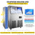 VEVOR 110V Commercial Ice Maker 80LBS 24H With 24lbs Storage Capacity Stainless Steel Commercial Ice Machine 40 Ice Cubes Per Plate Industrial Ice Maker Machine Auto Clean For Bar Home Supermarkets
