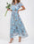Flowers Print Short Sleeve Dress Summer Fashion Ruffle Beach Dresses Women's Clothing