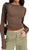 Women's Clothing Fashion Slim Long-sleeved Pullovers Tops Solid Causal Fit Shirts