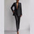 Casual Suits Fashion Long Sleeve Single-breasted Jacket Top And Slim Fit Trousers Women's Business Suits