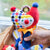 Interactive Plush Dog Toy Bundle, Clown Wobble Hammer & Bunny Squeeze Hat 2-Pack