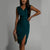 Summer V-neck Sleeveless Split Dress Fashion Slim High Waist Party Club Clothing For Women