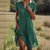 Summer Polka Dot Print Dress Fashion Casual V-Neck Short Sleeve Dresses Beach Daily Clothing For Women
