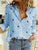 Lapel Long Sleeve Shirt Fashion Solid Color Button Top Women's Clothing