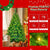 6 Feet Long Grass Green Christmas Tree, Big Branch Pine Tree, Pre-Installed Lighting Set With Tree & Garland & Garland, Artificial Christmas With Pine Cone, Articulated Christmas Tree For Holiday Part