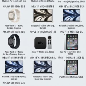 1 Box of MacBook Laptops, Apple iPads & Apple Watch