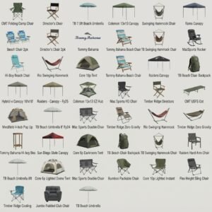 9 Pallets of Camping Goods, Beach Gear & Canopies